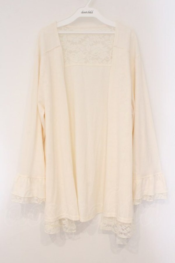 画像1: axes femme / レース重ねUVトッパーカーデ 3L シロ O-26-03-29-088-AX-TO-YM-OS (1)