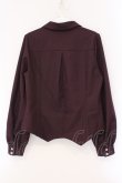 画像3: axes femme / コルセット風開襟ブラウス F パープル O-26-03-29-009-AX-BL-YM-OS (3)