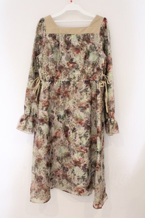 画像4: axes femme NOSTALGIE / オーガンジープリントワンピ M マルチ O-26-03-29-090-AX-OP-YM-OS (4)