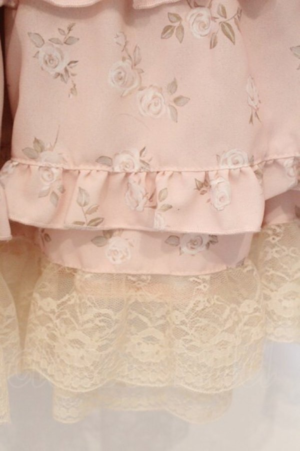 画像2: axes femme / ミニチュアローズ柄スカート F ピンク O-26-03-29-091-AX-SK-YM-OS (2)