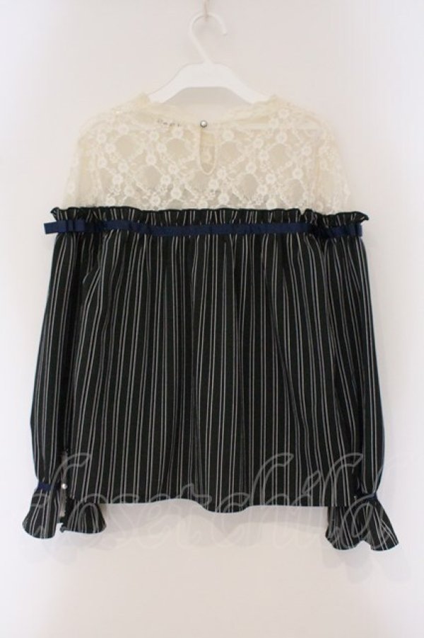 画像3: axes femme / レース切替レジメカットプルオーバー M グリーン O-26-03-29-092-AX-TO-OW-OS (3)