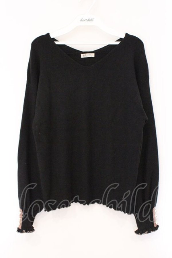 画像1: axes femme / メローウォッシャブルニット F クロ O-26-03-29-011-AX-TO-YM-OS (1)