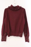 画像1: axes femme / タートルネックニット M ワイン O-26-03-29-012-AX-TO-YM-OS (1)