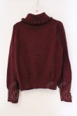 画像3: axes femme / タートルネックニット M ワイン O-26-03-29-012-AX-TO-YM-OS (3)
