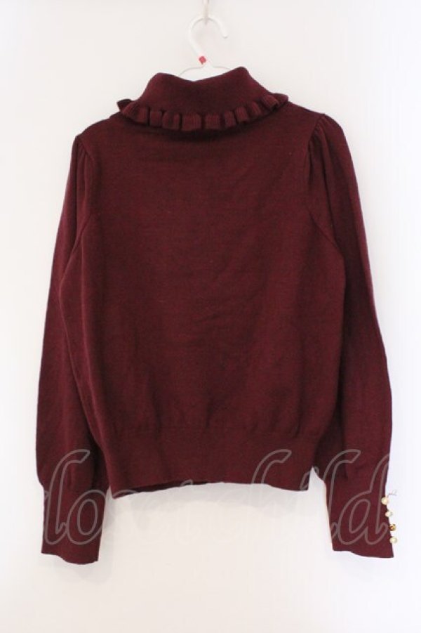 画像3: axes femme / タートルネックニット M ワイン O-26-03-29-012-AX-TO-YM-OS (3)