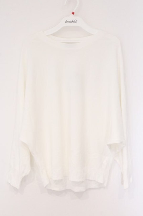 画像1: axes femme / ドルマンニットトップス F シロ O-26-03-29-002-AX-TO-YM-OS (1)