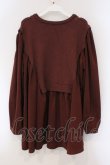 画像3: axes femme / ケーブル編みニット切り替えチュニック F レンガ O-26-03-29-014-AX-TO-YM-OS (3)