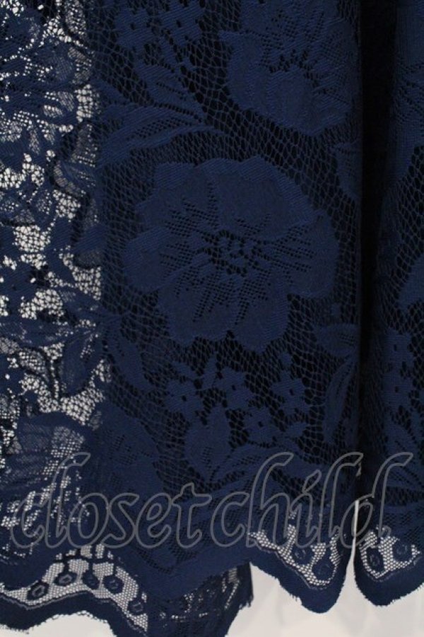 画像2: axes femme / レースサーキュラースカート M ブルー O-26-03-29-016-AX-SK-YM-OS (2)