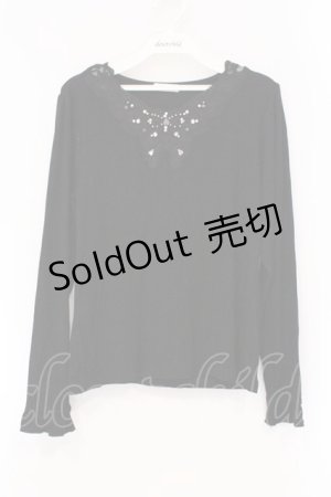 画像: axes femme / 蝶々レース×ビジューインナー F クロ O-26-03-29-020-AX-TO-YM-OS