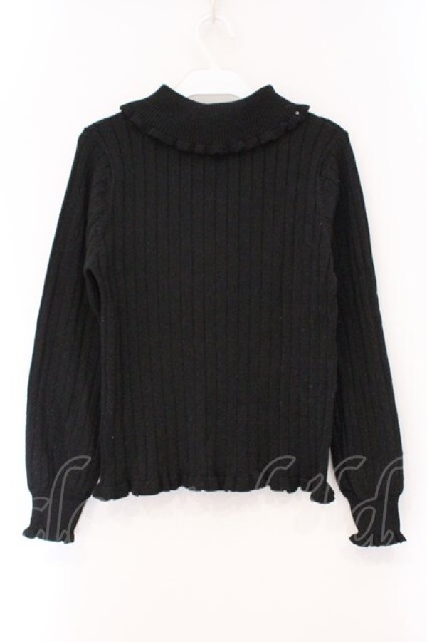 画像3: axes femme / タートルラメニットプルオーバー M クロ O-26-03-29-025-AX-TO-YM-OS (3)