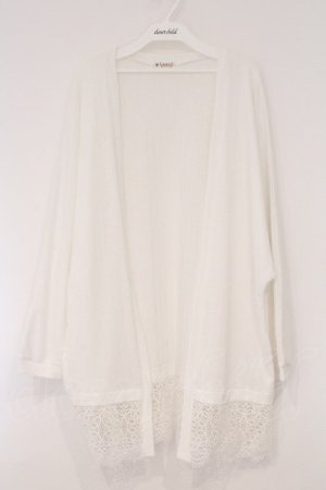 画像: axes femme / UVカットドルマンカーディガン F シロ O-26-03-29-030-AX-TO-YM-OS