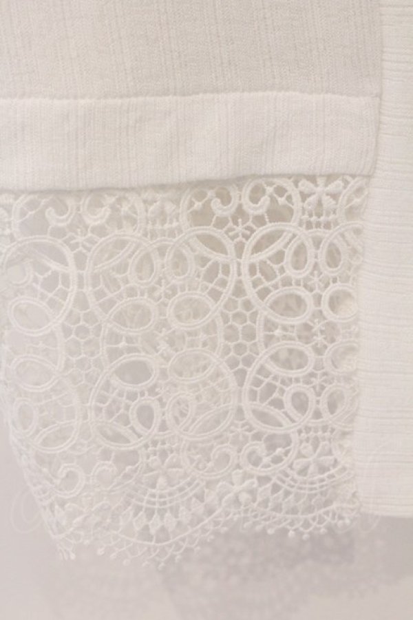 画像2: axes femme / UVカットドルマンカーディガン F シロ O-26-03-29-030-AX-TO-YM-OS (2)