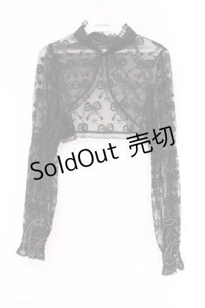 画像: DearMyLove / レースショートブラウス L クロ O-26-03-31-004-EL-TO-IG-OS