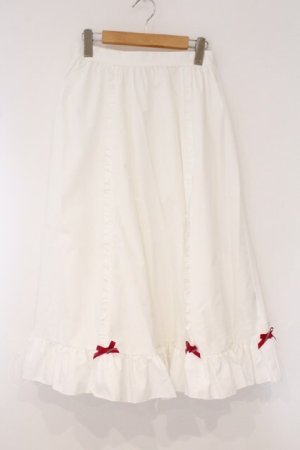 画像: Cherirulu Chocola / MYフリルスカート+エプロン M シロ O-26-03-31-030-GO-SK-OW-OS