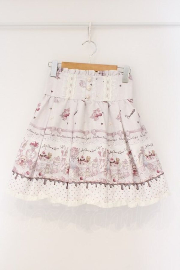 画像1: LIZ LISA / Whip Bear Home Cafe柄スカパン 0 ピンク O-26-03-31-032-LO-SK-OW-OS (1)