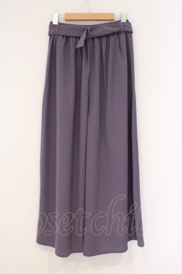 画像3: axes femme / リリー刺繍タック入ワイドパンツ  パープル O-26-03-31-034-AX-PA-IG-OS (3)