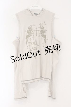 画像: PEACE NOW / アームカバー付きノースリーブカットソー M ベージュ O-26-03-31-038-PU-TO-OW-OS