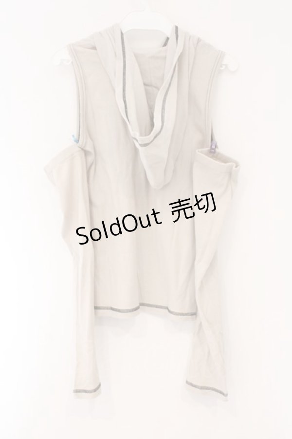 画像4: PEACE NOW / アームカバー付きノースリーブカットソー M ベージュ O-26-03-31-038-PU-TO-OW-OS (4)