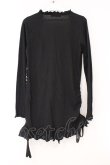 画像4: BPN / サイドドロストフリルカットカーディガン M ブラック O-26-03-31-040-GO-TO-OW-OS (4)
