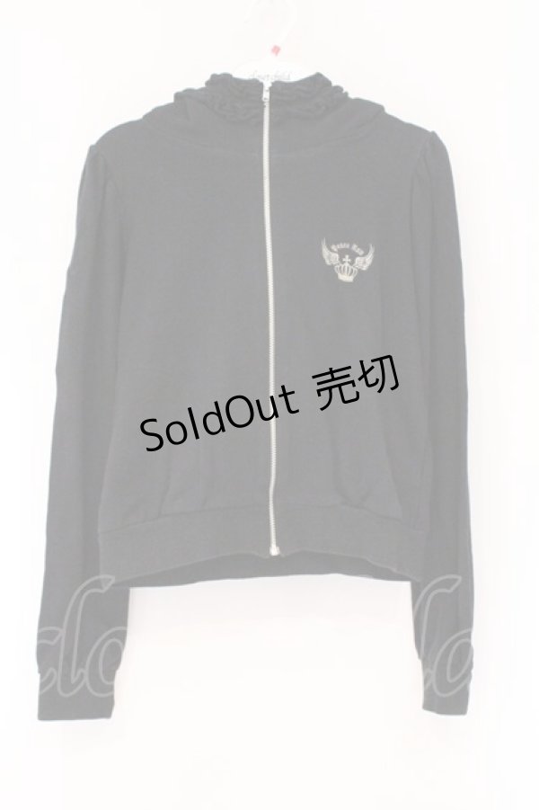 画像1: PEACE NOW / ウイングクラウン刺繍ZIPパーカー M ブラック O-26-03-31-042-PU-TO-OW-OS (1)