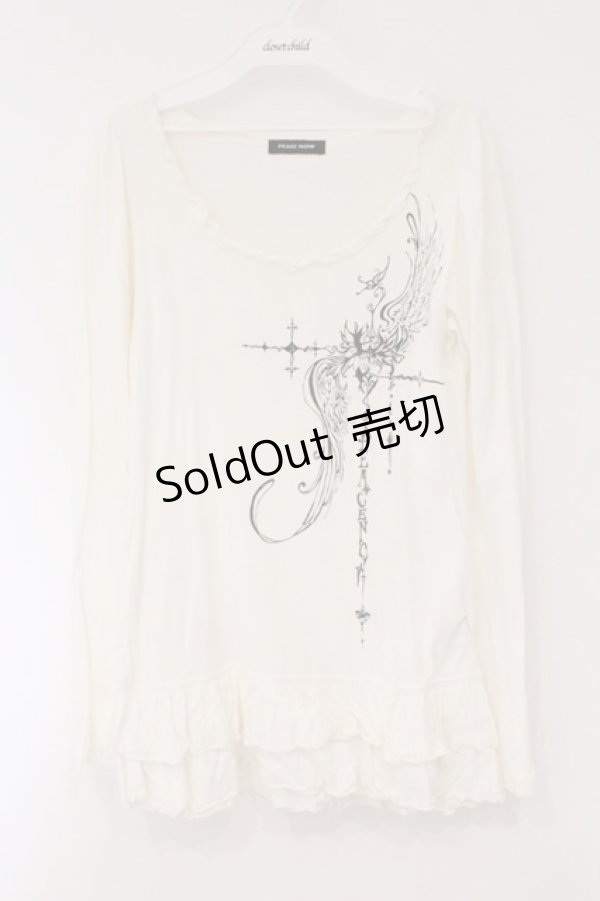 画像1: PEACE NOW / ウィングクロスptカットソー M オフホワイト O-26-03-31-044-PU-TO-OW-OS (1)