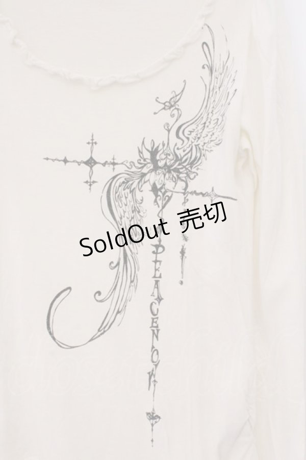 画像2: PEACE NOW / ウィングクロスptカットソー M オフホワイト O-26-03-31-044-PU-TO-OW-OS (2)