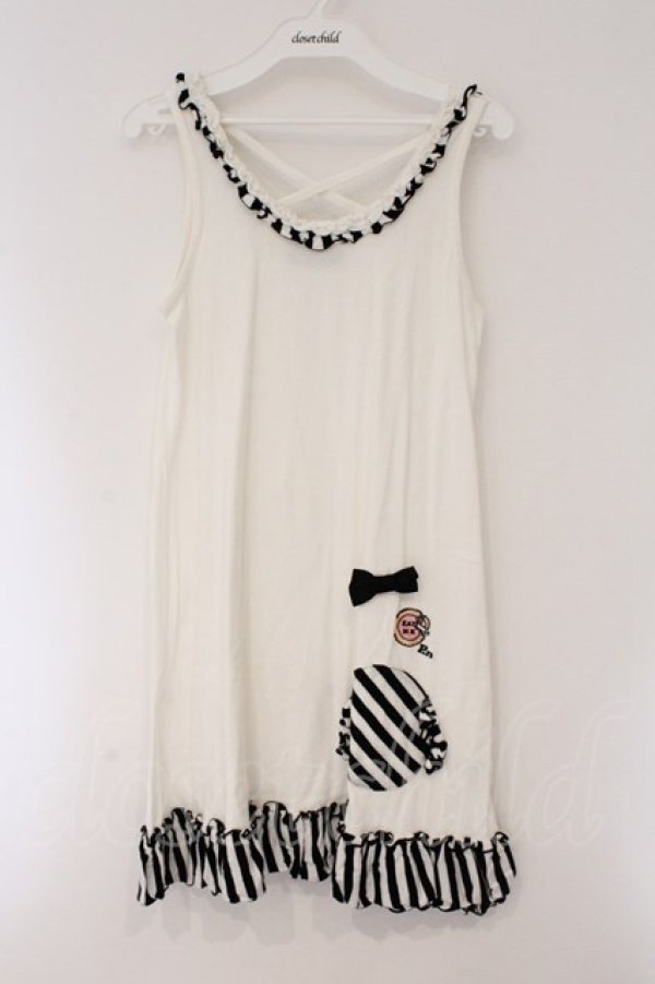 画像1: PEACE NOW / EATMEワッペンノースリーブチュニック M オフホワイト O-26-03-31-045-PU-TO-OW-OS (1)