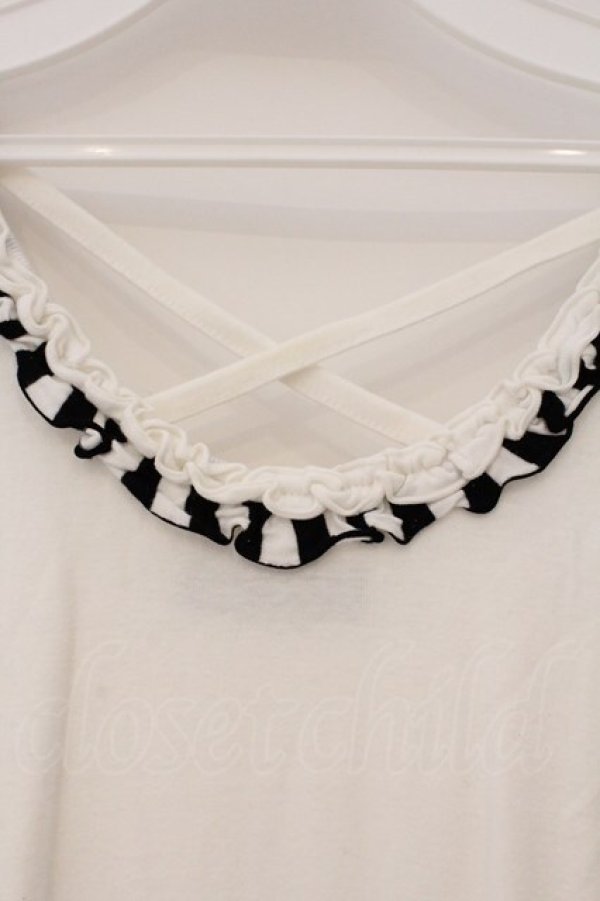 画像2: PEACE NOW / EATMEワッペンノースリーブチュニック M オフホワイト O-26-03-31-045-PU-TO-OW-OS (2)