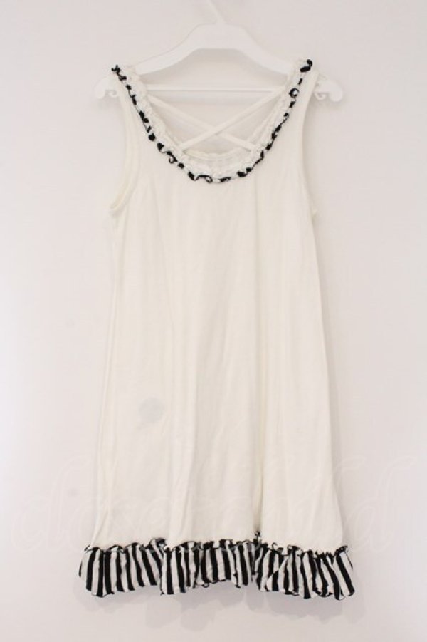 画像4: PEACE NOW / EATMEワッペンノースリーブチュニック M オフホワイト O-26-03-31-045-PU-TO-OW-OS (4)