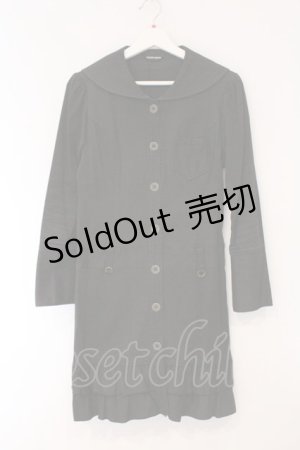 画像: PEACE NOW / セーラーロングジャケット※状態難※ M ブラック O-26-03-31-046-PU-CO-OW-OS