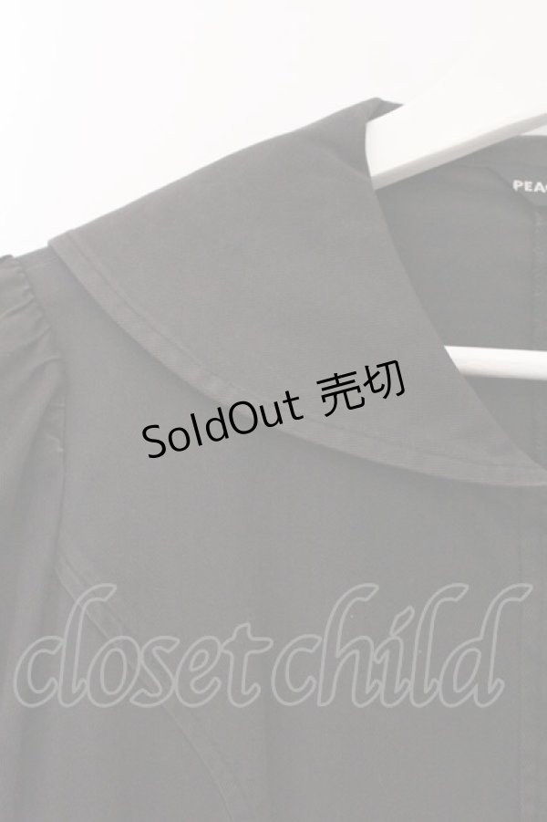 画像3: PEACE NOW / セーラーロングジャケット※状態難※ M ブラック O-26-03-31-046-PU-CO-OW-OS (3)