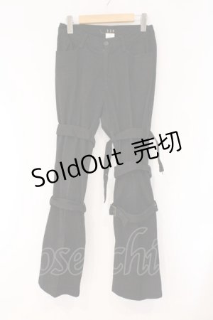 画像: BPN / ベルテッドパンツ M ブラック O-26-03-31-047-GO-PA-OW-OS