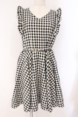 画像: An MILLE / チェックジャンパースカート M クロ O-26-03-31-048-EL-OP-OW-OS