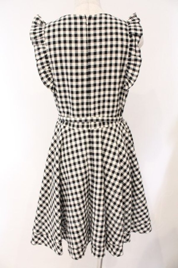 画像3: An MILLE / チェックジャンパースカート M クロ O-26-03-31-048-EL-OP-OW-OS (3)