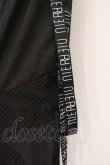 画像2: NieR Clothing / ロゴテープ付きメッシュ切り替えパンツ F ブラック O-26-03-31-051-PU-PA-OW-OS (2)