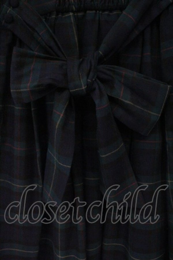 画像4: Secret Honey / チェック柄セーラーワンピース 2 グリーン O-26-03-31-052-CA-OP-IG-OS (4)