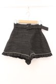 画像1: evelyn / パールラインショートパンツ  クロ O-26-03-31-1034-LO-PA-IG-OS (1)