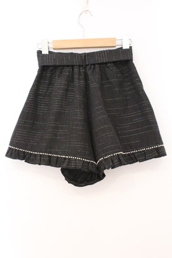 画像3: evelyn / パールラインショートパンツ  クロ O-26-03-31-1034-LO-PA-IG-OS (3)