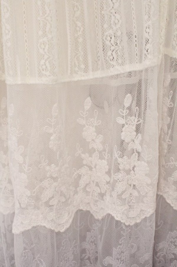 画像2: axes femme / グラデーションレースガウン M ブルーグラデ O-26-03-31-1004-AX-TO-OW-OS (2)