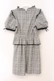 画像4: Honey Cinnamon / 配色リボンペプラムワンピース  シロ×クロ O-26-03-31-1037-LO-OP-IG-OS (4)