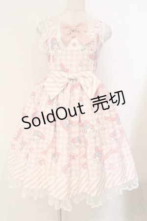 画像: LOLITA他 / マイメロディジャンパースカート  ピンク×シロ O-26-03-31-1044-LO-OP-IG-OS