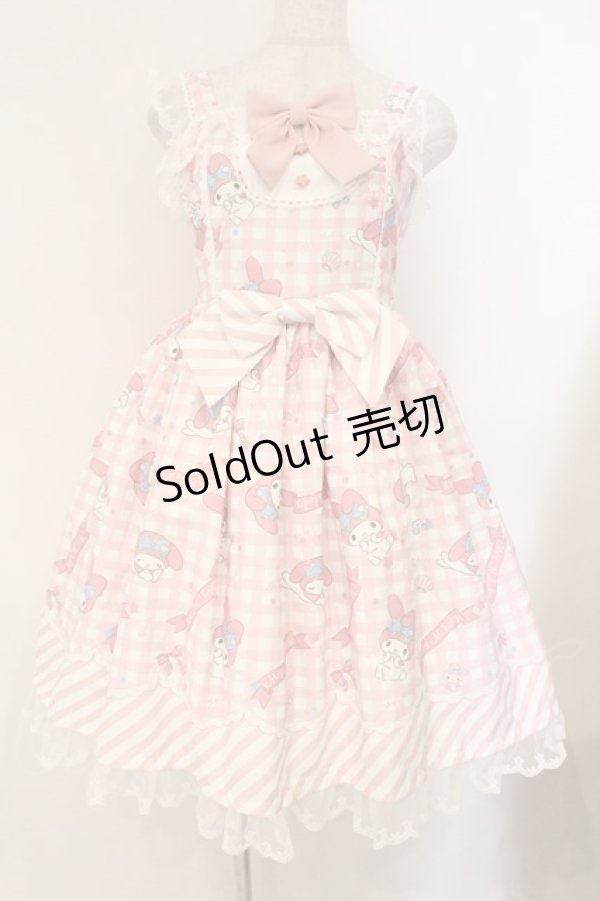 画像1: LOLITA他 / マイメロディジャンパースカート  ピンク×シロ O-26-03-31-1044-LO-OP-IG-OS (1)
