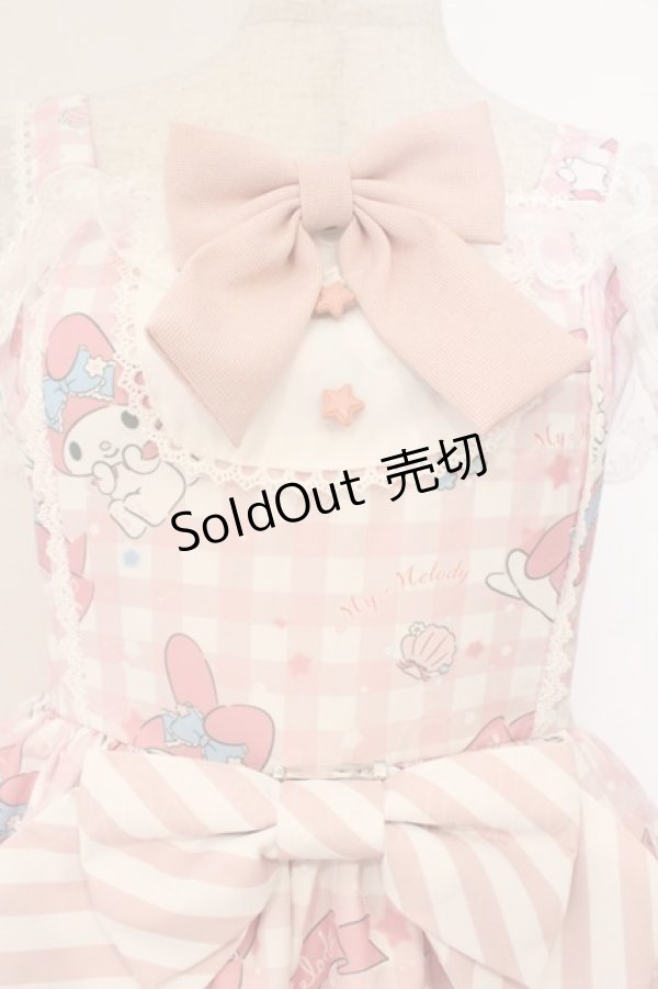 画像2: LOLITA他 / マイメロディジャンパースカート  ピンク×シロ O-26-03-31-1044-LO-OP-IG-OS (2)