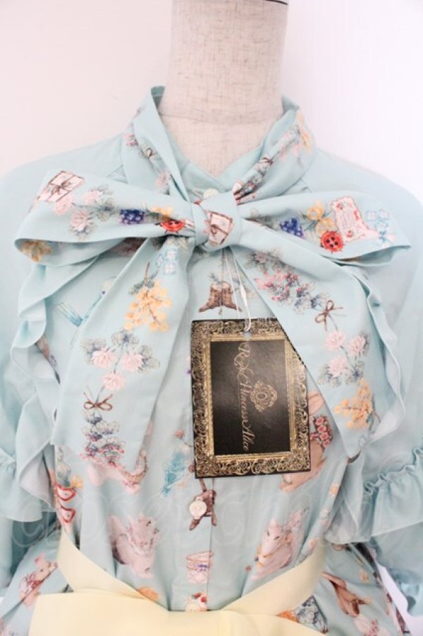 画像2: Royal Princess Alice / Animal Picnic Rendezvous　ワンピース ロング丈 ミント O-26-03-31-1045-LO-OP-IG-OS (2)