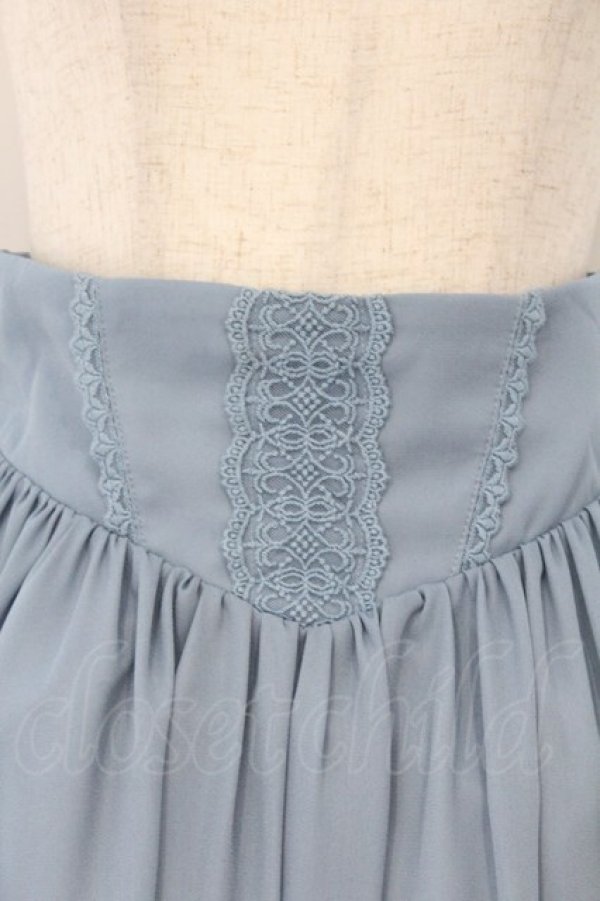 画像2: axes femme kawaii / ヴィンテージシフォンスカート M アオ O-26-03-31-1046-AX-SK-OW-OS (2)