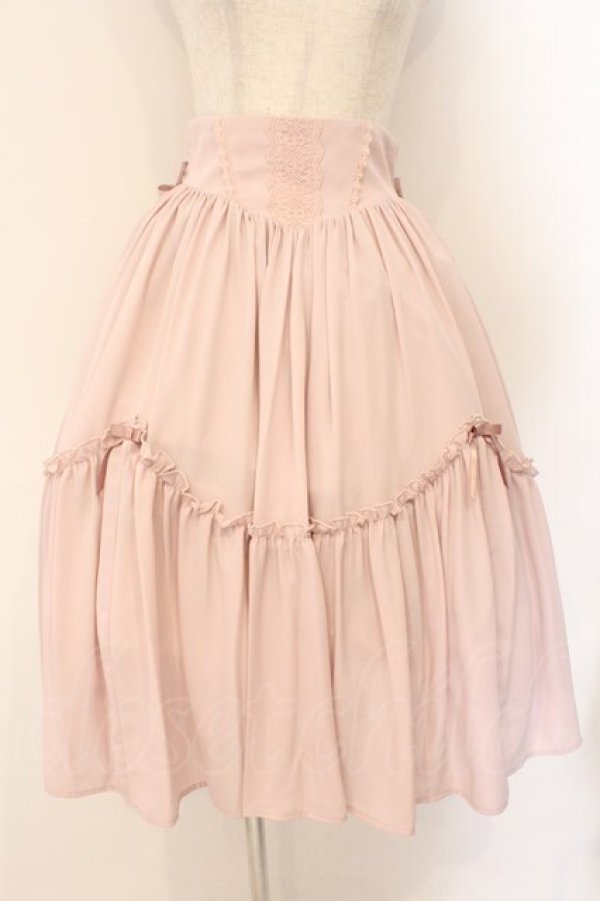 画像1: axes femme kawaii / ヴィンテージシフォンスカート M ピンク O-26-03-31-1047-AX-SK-OW-OS (1)