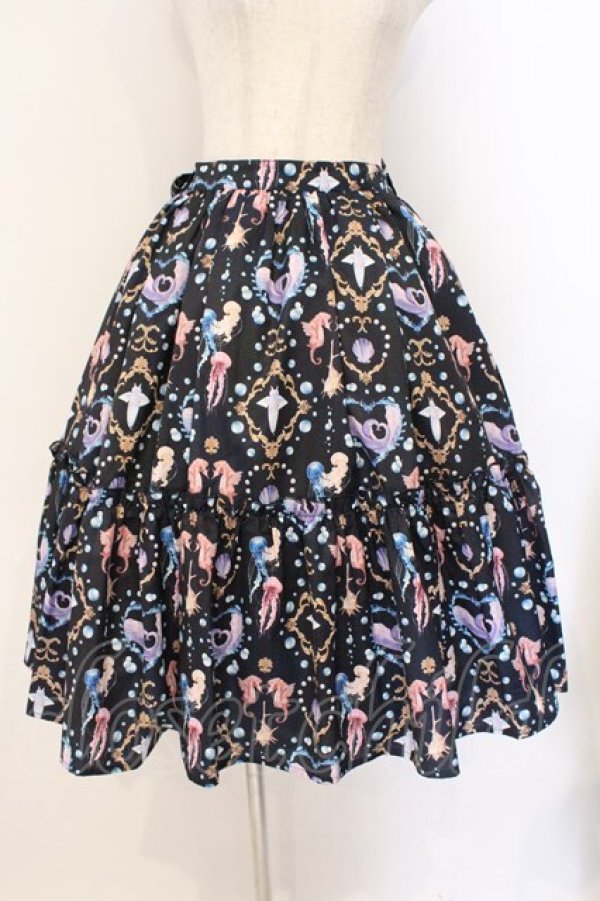 画像1: axes femme kawaii / ファンシーマリンスカート M クロ O-26-03-31-1048-AX-SK-OW-OS (1)