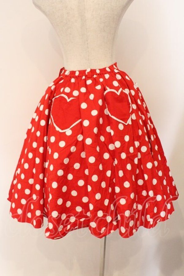 画像4: Angelic Pretty / Milkshakeドットサーキュラースカート  アカ O-26-03-31-1051-AP-SK-OW-OS (4)