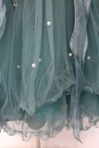 画像3: Sara Bell / パール配色オーガンジージャンパースカート  グリーン O-26-03-31-1054-LO-OP-OW-OS (3)