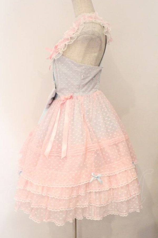 画像3: 吸吸猫 / ハートチュールジャンパースカート M ピンク O-26-03-31-1055-LO-OP-OW-OS (3)